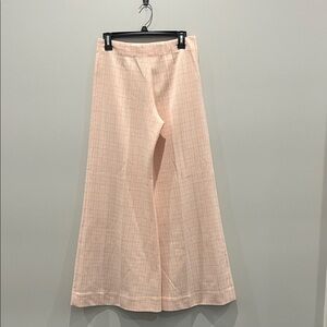 American Vintage Blush Checkered Wide Leg Pants